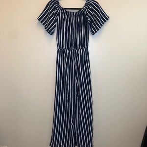 Ambiance | Jumpsuit Striped Pants Romper
